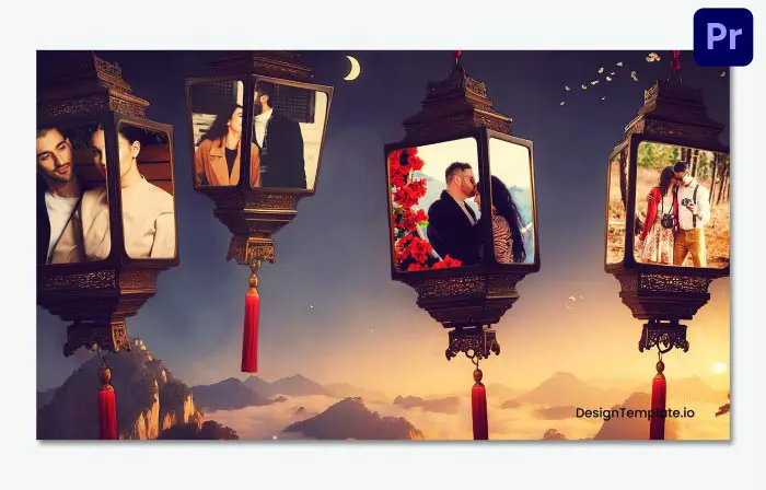 Dynamic 3D Chinese Theme Photo Frame Slideshow